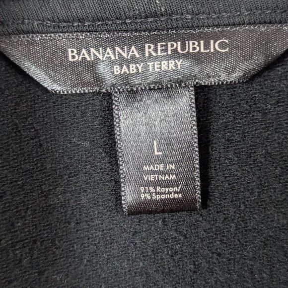 Banana Republic | Gray Hooded Baby Terry  Sweatshirt Size Large - Picture 8 of 8